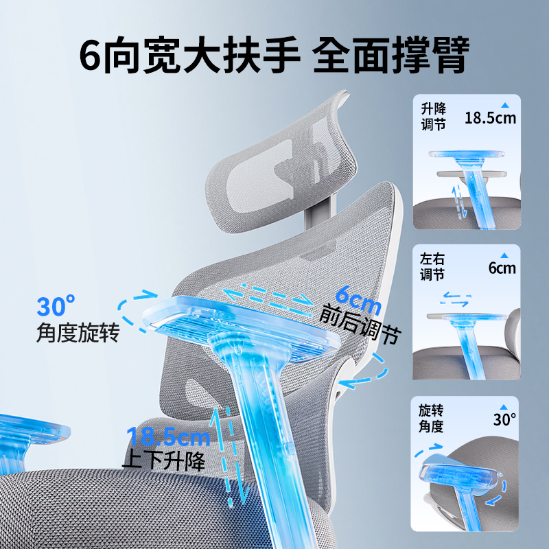 恒林逆袭者二代人体工学椅电竞椅子办公椅久坐家用电脑椅