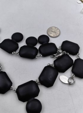 青岛外贸饰品K9玻璃烤漆质感大牌高端项链