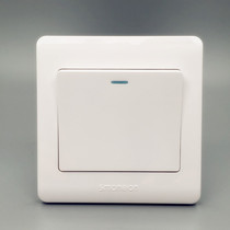 Open double control switch One 1 open single contact single open double control wall switch panel white concealed type 86 type