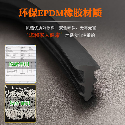 老式90型固定玻璃缝隙压条铝合金窗户密封胶条推拉门窗橡胶皮嵌条 - 图0