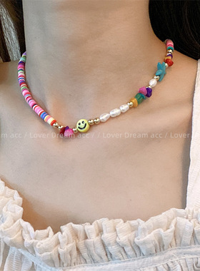 小众爱心项链甜美颈链女