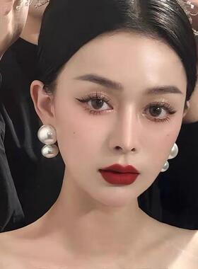 赫本925银针玉都遇珍珠复古女