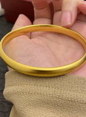 新中式中国风古法传承泥鳅背百福素圈手镯镯子