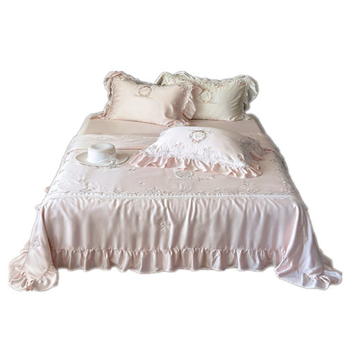 法式夏季双面兰精天丝夏凉被四件套浪漫花卉可水洗凉感空调薄被子 - 图3