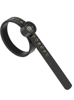 带镜港度戒指测量环美码手指大小调节器标准软尺寸戒围工具实用礼