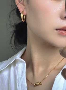时尚圈圈耳环小众高级感女耳圈