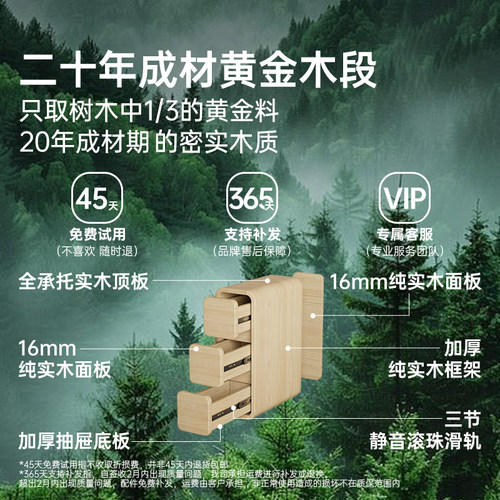 极窄床头柜实木小型家用卧室床侧边20cm超窄夹缝置物收纳柜子 - 图1