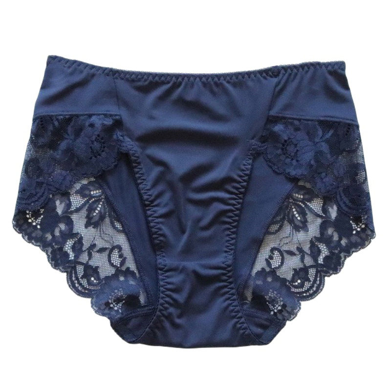 女士中高腰软滑牛奶丝女式短裤蕾丝边优雅知性无痕内裤加大码N363,淘宝优惠券,粉丝福利购,淘宝优惠卷