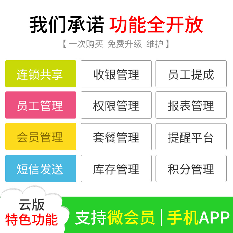 会员卡管理系统收银软件套餐pvc刮刮卡磁卡条码金卡微信会员储值卡汽车店美容美发积分软件VIP定制作定做-图1