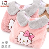 Hello kitty, водонепроницаемый нагрудник, фартук для рисования, детская юбка на девочку, слюнявчик для детского сада, сзади на завязках