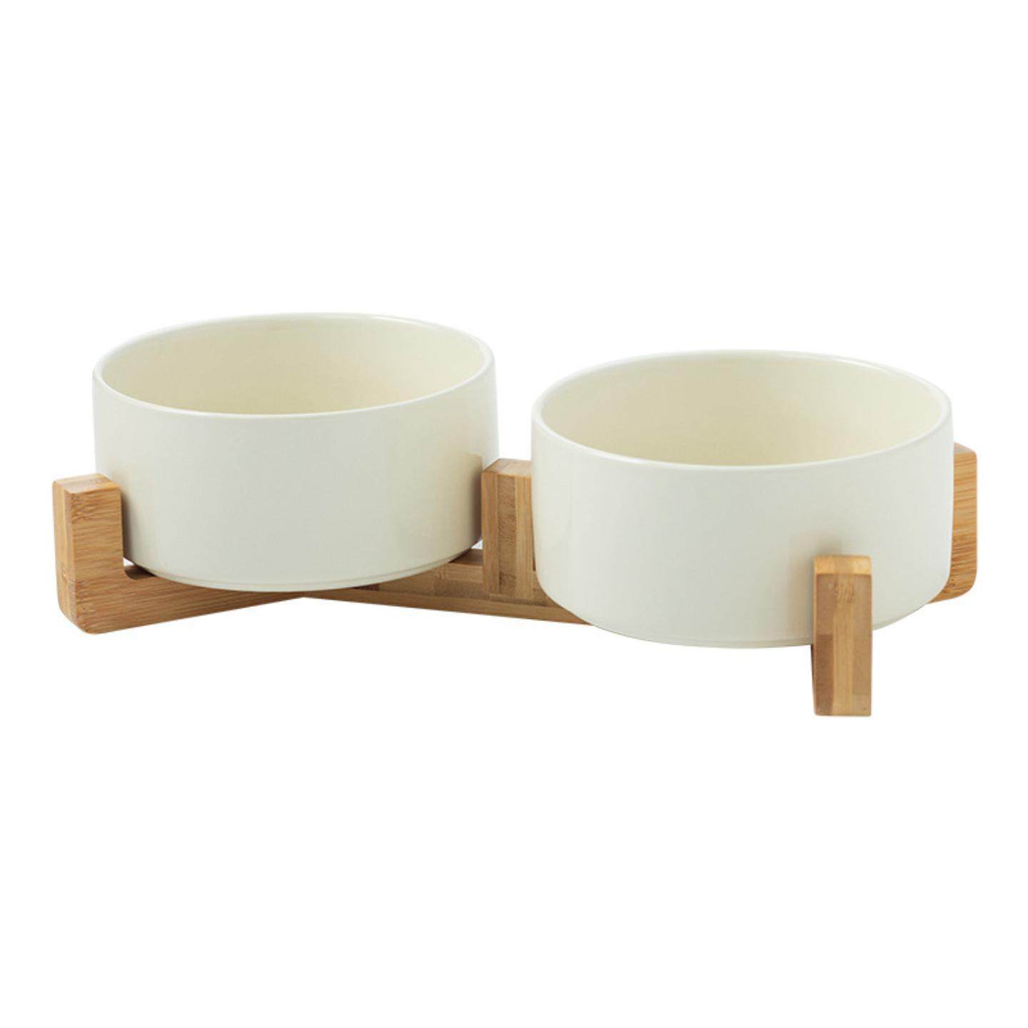 简约风亮光直口碗带纵横木架陶瓷猫碗狗碗防打翻宠物碗猫粮碗水碗,淘宝优惠券,粉丝福利购,淘宝优惠卷