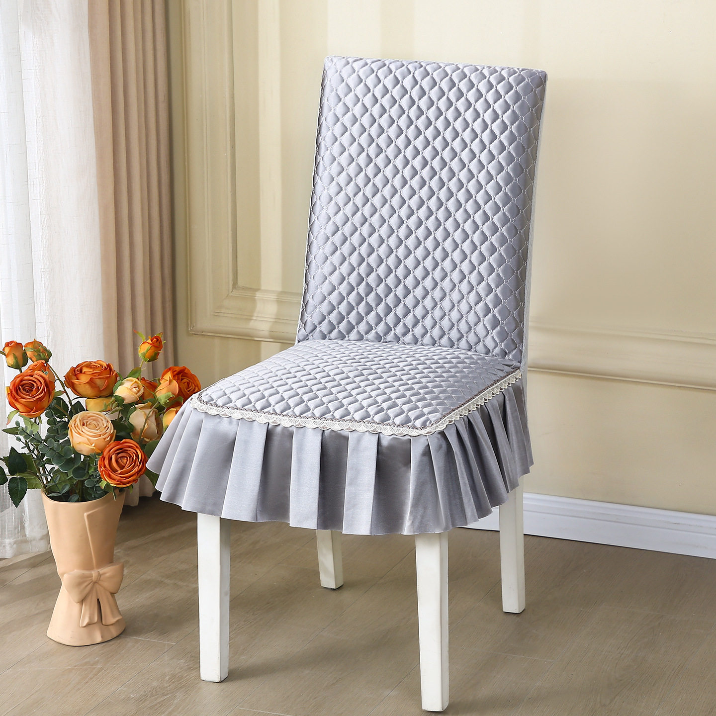 椅子套罩全包弹力加厚棉防滑中式木皮餐椅套坐垫椅垫凳子布艺连体,淘宝优惠券,粉丝福利购,淘宝优惠卷