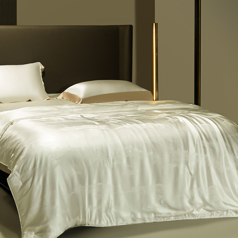 奢华100%真丝桑蚕丝被四季通用被芯 欣恋家纺蚕丝被