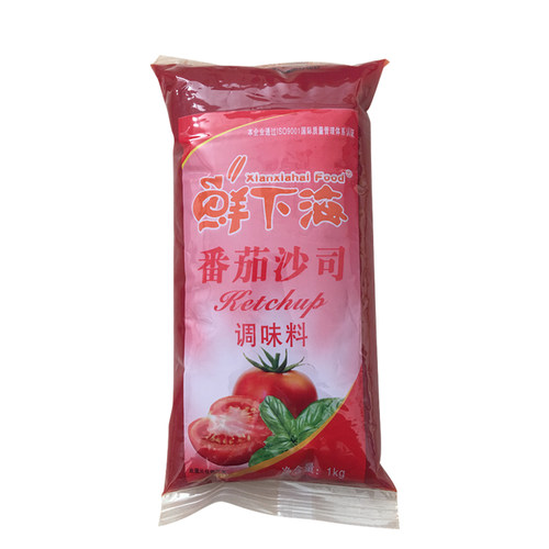 番茄沙司鲜下海袋装番茄酱披萨薯条汉堡酸甜酱1KG/包整箱商用包邮 - 图3