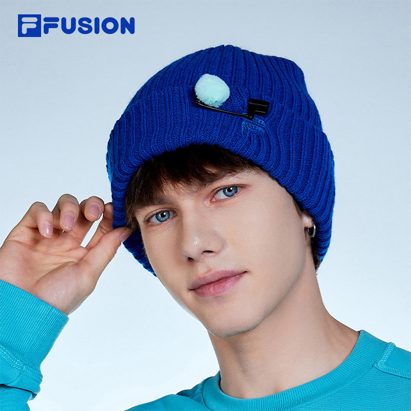 FILA FUSION斐乐潮牌情侣款针织帽冬季新款时尚休闲帽毛线帽,淘宝优惠券,粉丝福利购,淘宝优惠卷