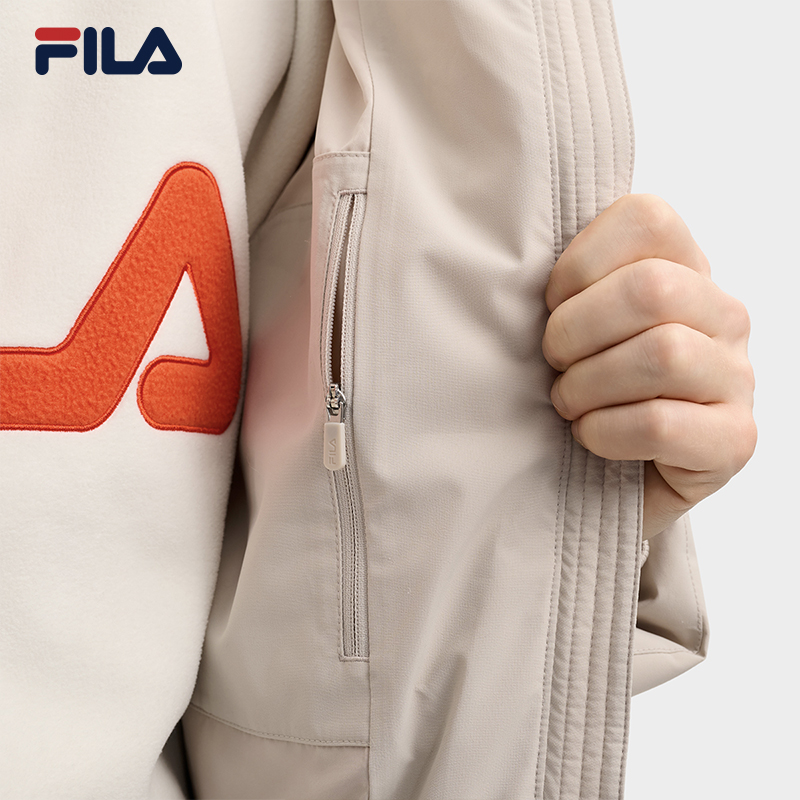 FILA RGB羽绒|斐乐男士羽绒服2025冬季新款运动保暖外套短款连帽