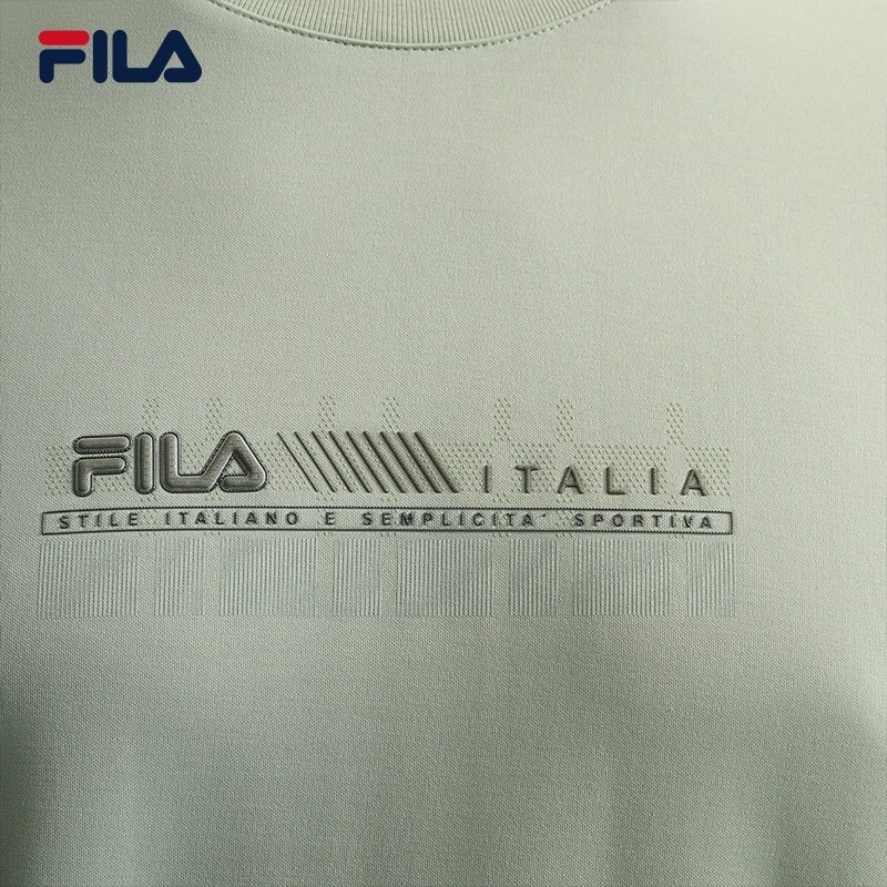FILA 斐乐官方男长袖T恤秋季新款时尚圆领运动长T上衣,淘宝优惠券,粉丝福利购,淘宝优惠卷
