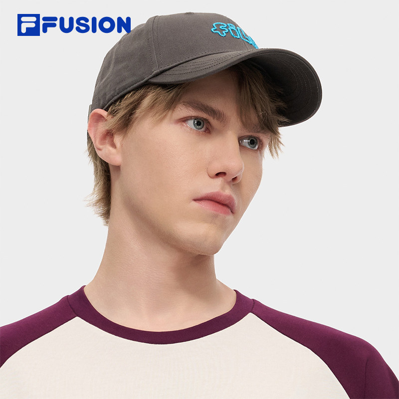 FILA FUSION斐乐潮牌情侣款棒球帽2025秋季新款涂鸦运动帽鸭舌帽,淘宝优惠券,粉丝福利购,淘宝优惠卷
