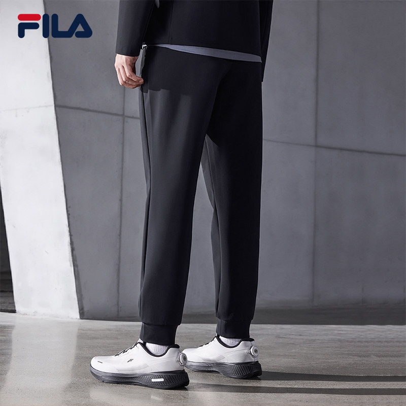 FILA 斐乐官方男士针织长裤2025冬季新款健身运动简约基础收口裤,淘宝优惠券,粉丝福利购,淘宝优惠卷