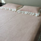 2025 Muji style cotton color woven wash cotton bed cover three-piece set pure cotton quilted non-slip sheets four seasons