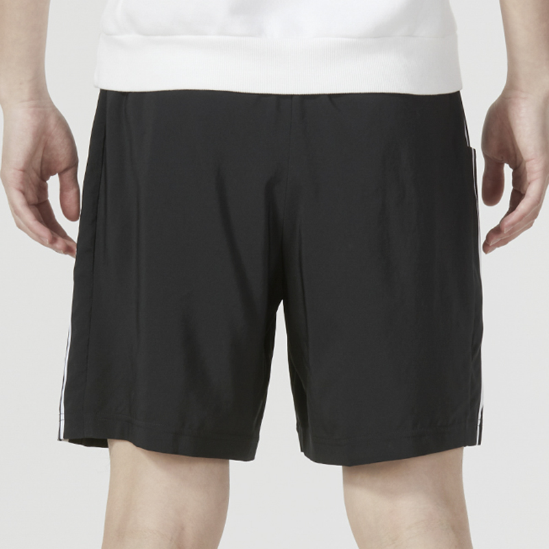 Adidas阿迪达斯男子2024夏简约条纹五分裤宽松休闲舒适短裤IC1484 - 图0