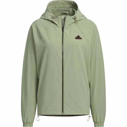 阿迪达斯女装2024冬新款舒适透气运动休闲连帽梭织夹克外套JJ1129 - 图3