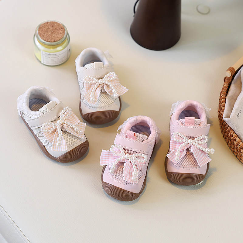 女童运动鞋春秋公主风女孩时尚软底珍珠蝴蝶结宝宝魔术贴板鞋,淘宝优惠券,粉丝福利购,淘宝优惠卷