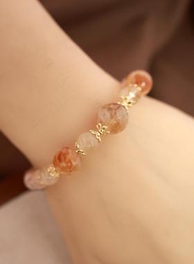 金发晶黄塔晶转运转运珠手串手链