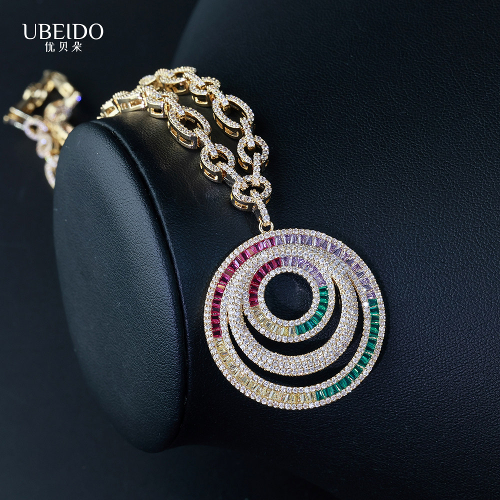 Ubedo Luxurious Full Diamond Colored Zirconia Jewelry Set