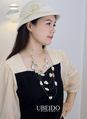 多巴胺彩色海边度假风毛衣链挂件