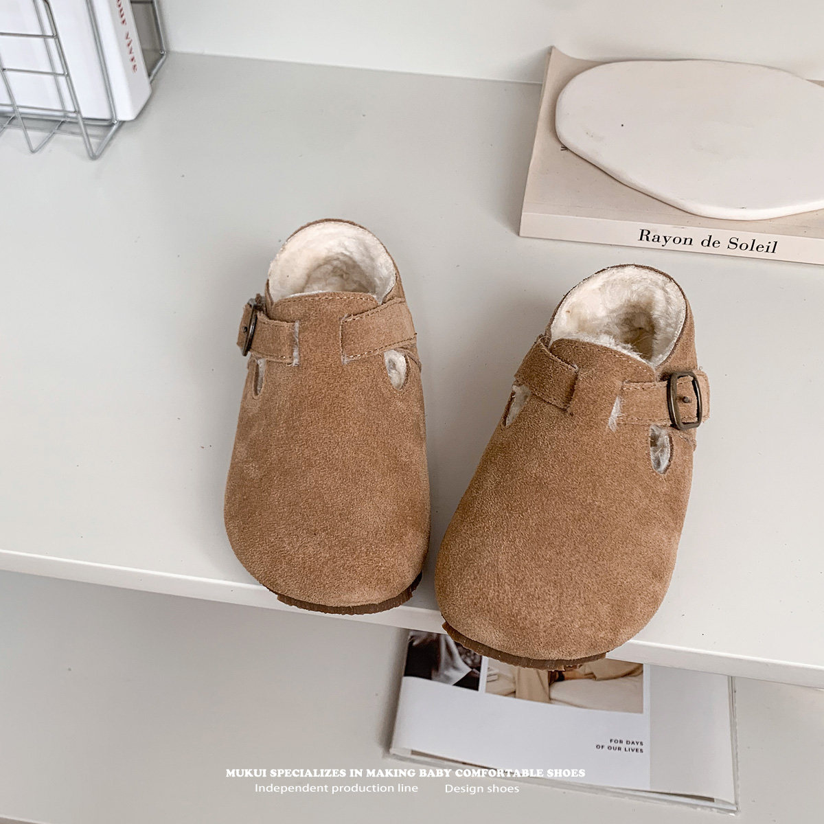 加绒儿童勃肯鞋秋冬新款豹纹宝宝棉鞋牛皮女童毛毛鞋软底男豆豆鞋,淘宝优惠券,粉丝福利购,淘宝优惠卷