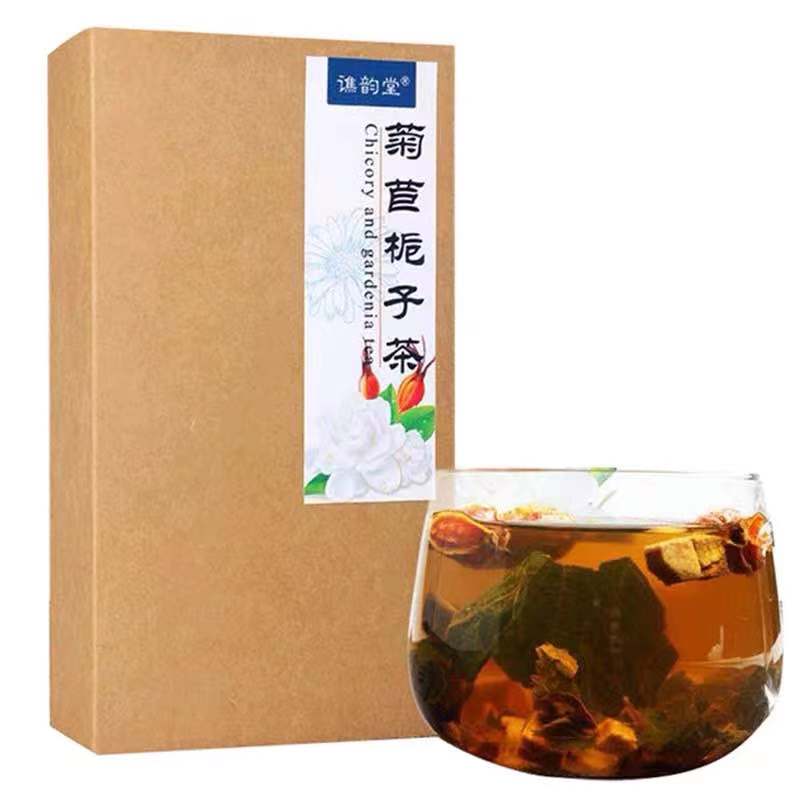 菊苣栀子茶葛根桑叶百合痠高组合花茶包养生茶冲泡水喝饮品谯韵堂-图3