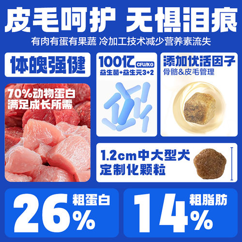 伯纳天纯狗粮小型成犬柯基柴犬泰迪比熊博美美毛缓泪痕博纳天纯 - 图2