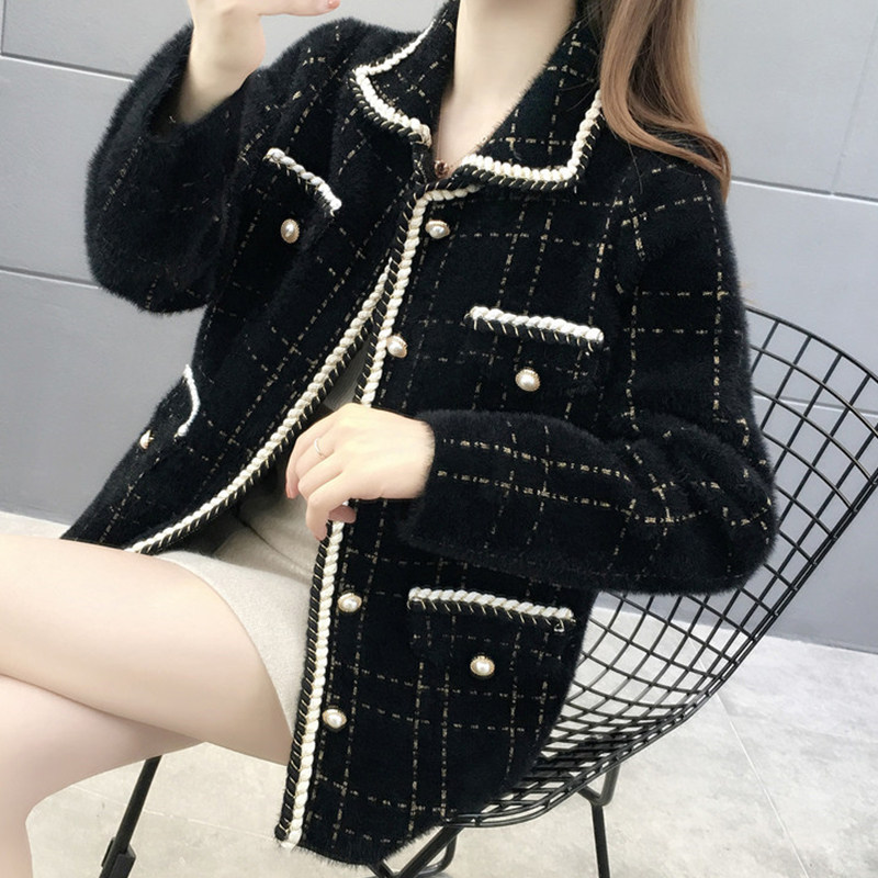 秋装水貂绒韩版宽松2020秋冬上衣 邻家思语短外套