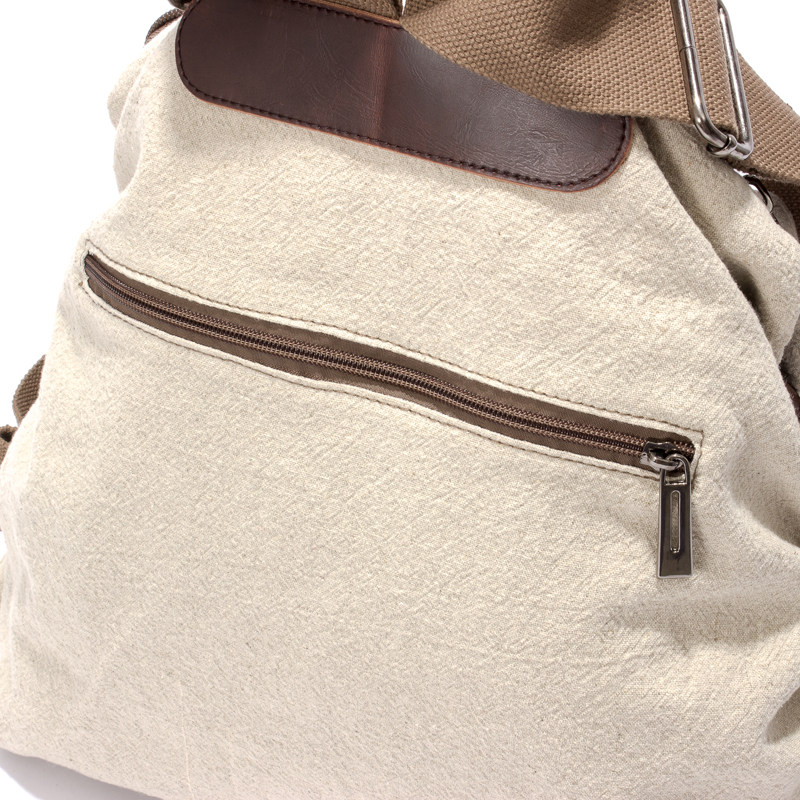 韩版文艺范双肩包棉麻女士背包帆布包休闲旅行包褶皱涂鸦学生书包,淘宝优惠券,粉丝福利购,淘宝优惠卷