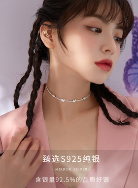 2021冷淡风时髦纯银小众设计项链