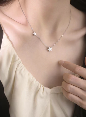 其他925银纯银十字链女新颖