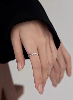 其他女925银韩版闪钻戒指