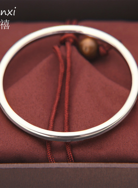 4mm金色亮面手镯光板素圈镯子