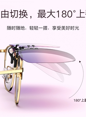 派丽蒙防紫外线偏光墨镜夹片女款