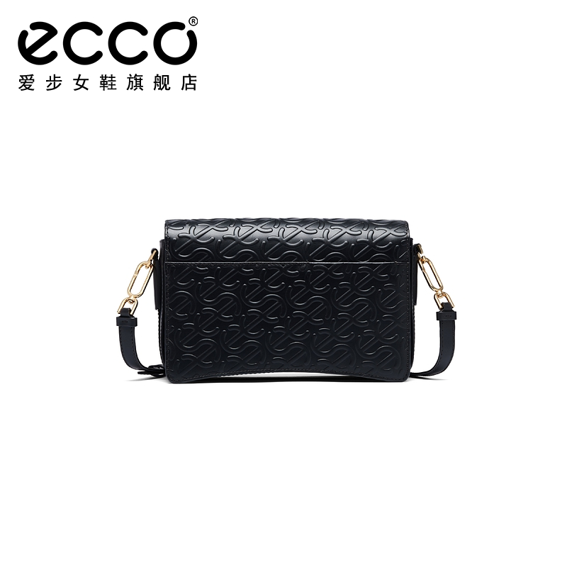 ECCO爱步女包斜挎包新款复古真皮单肩包通勤包大号方包9107894-图0