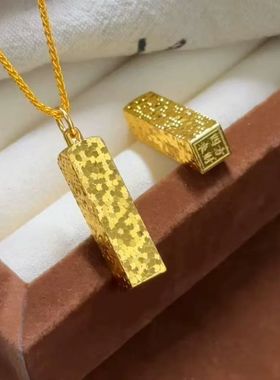 新中式爆闪碎冰冰四方来财项链