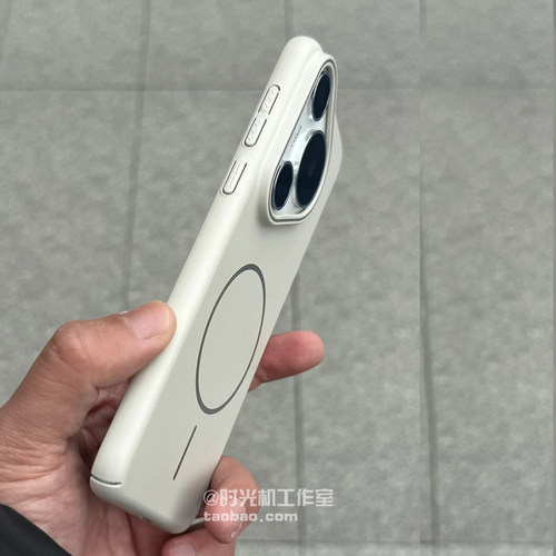 新款峰岩白细线圈磁吸壳适用华为Pura80手机壳Pura80Ultra保护套Mate70Pro+肤感P60高级感p50纯色P40男女PC硬 - 图1