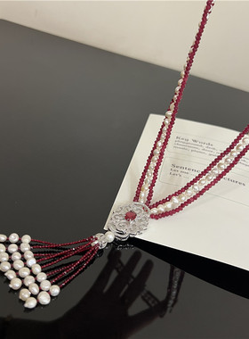 长款女多层首饰女复古毛衣链名媛