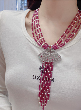 多层项链女复古首饰豪华轻奢时尚