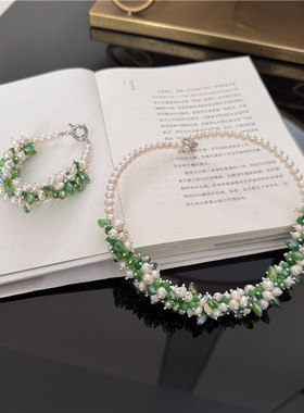 绿色系轻奢套装时尚女款高级感