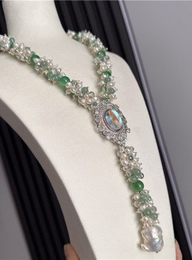 天然巴洛克珍珠项链小众设计首饰