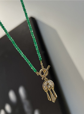 玛瑙锁骨链女简约首饰气质百搭