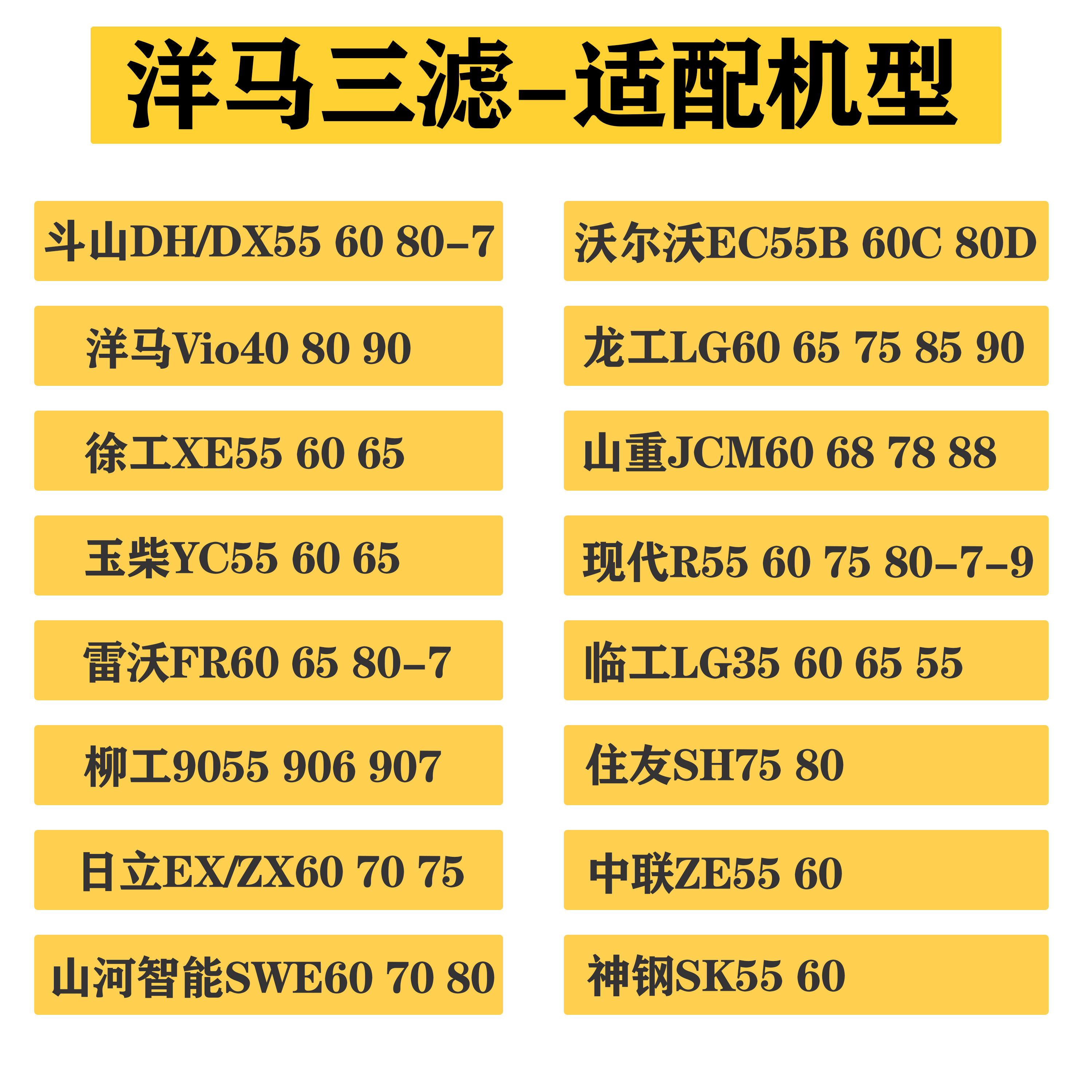 洋马发动机4TNV88/98/94挖掘机斗山徐工神钢现代机油柴油空气滤芯 - 图0