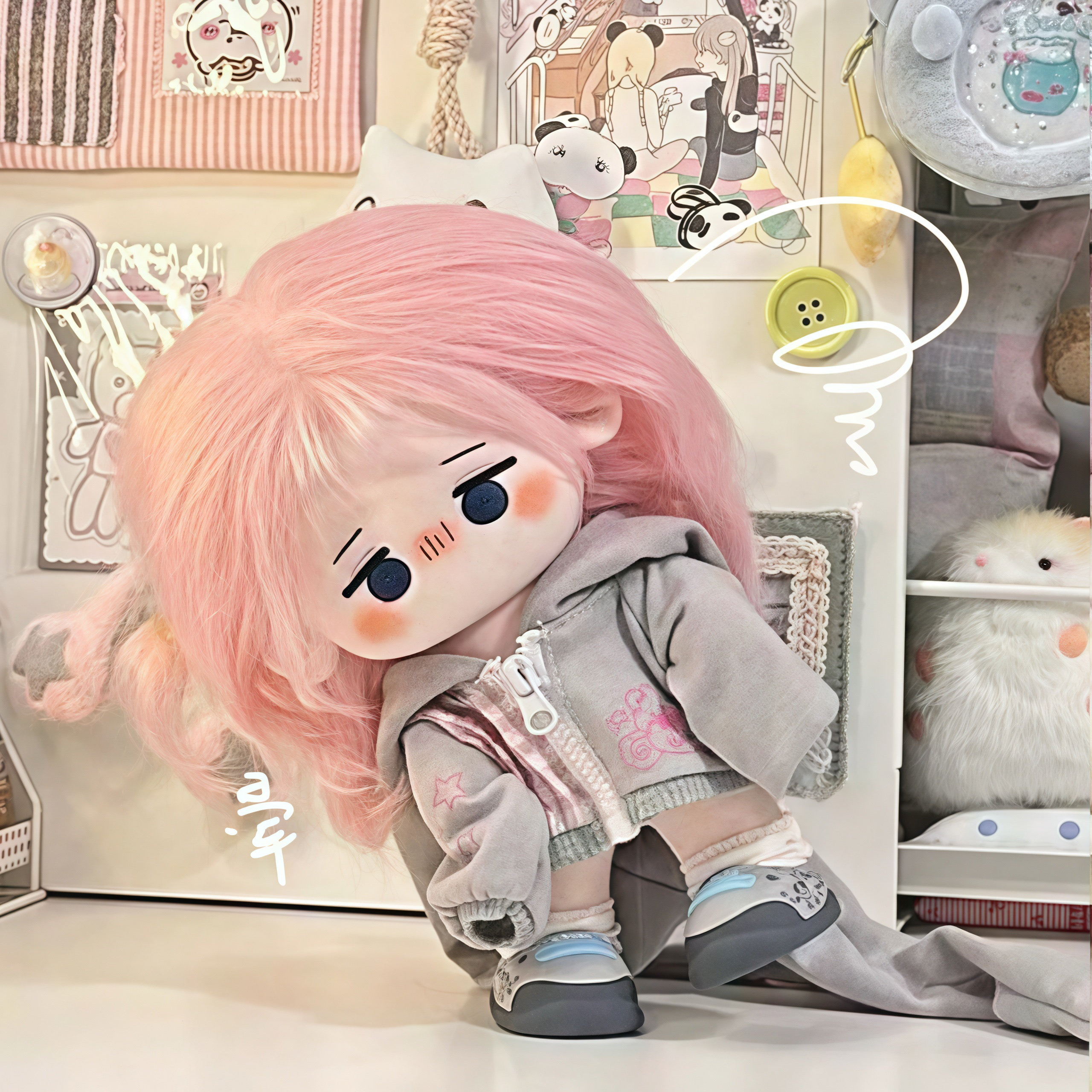 20cm娃衣可爱超萌长耳朵单点卫衣无属性棉花娃娃衣服玩偶公仔外套,淘宝优惠券,粉丝福利购,淘宝优惠卷